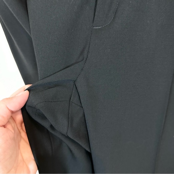 Women’s Size 12 Ann Mashburn Black Trouser Dress Pants 96% Wool Blend Straight - Picture 8 of 15